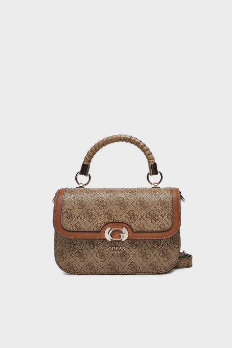 Guess Orlina 4G Logolu Çıkarılabilir Askılı Mini HWSG9540200 Bayan Çanta HWSG95 40200 LGW KAHVE - 1