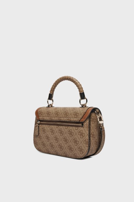 Guess Orlina 4G Logolu Çıkarılabilir Askılı Mini HWSG9540200 Bayan Çanta HWSG95 40200 LGW KAHVE - 3
