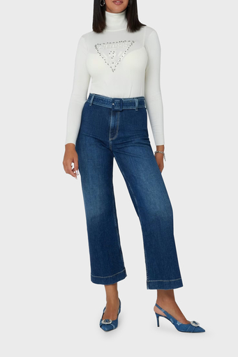 Guess Piper Taşlı Slim Fit Balıkçı Yaka W4BR03Z2NQ2 Bayan Kazak W4BR03 Z2NQ2 G012 EKRU - 8