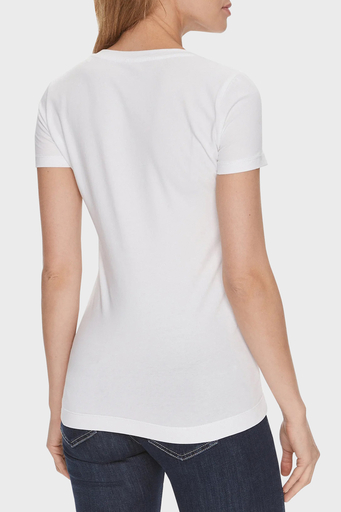 Guess Pony Pamuklu Slim Fit Bisiklet Yaka W4RI45 J1314 Bayan T Shirt W4RI45J1314 G011 BEYAZ - 2