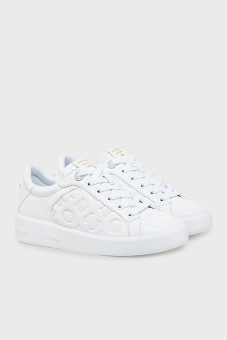 Guess Ronii 4G Logolu Sneaker FLJRONFAL12 Bayan Ayakkabı FLJRON FAL12 WHITE BEYAZ - 8