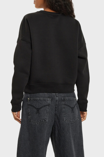 Guess Sarah CN Pamuklu Regular Fit Payetli V4BQ11KCHX0 Bayan Sweat V4BQ11 KCHX0 JBLK SİYAH - 17