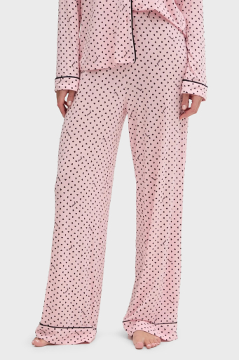 Guess Sasha Kalpli Regular Fit Yüksek Bel Bol Paça Modal O5RX08KCIN2 Bayan Pijama Takımı O5RX08 KCIN2 P6EG PUDRA - 3