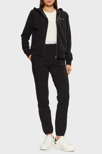 Guess Sofia Pamuklu Regular Fit Kapüşonlu O5RQ01KCO31 Bayan Sweat O5RQ01 KCO31 JBLK SİYAH - 2