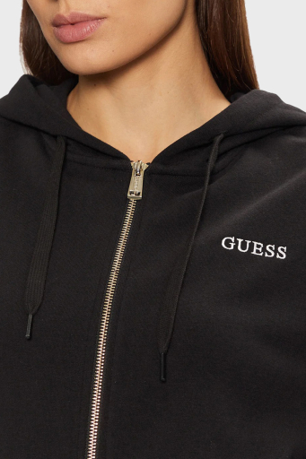 Guess Sofia Pamuklu Regular Fit Kapüşonlu O5RQ01KCO31 Bayan Sweat O5RQ01 KCO31 JBLK SİYAH - 4