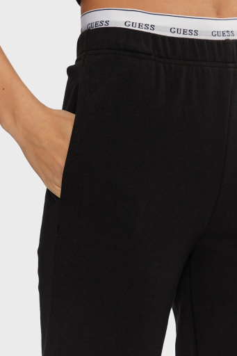 Guess Sofia Pamuklu Regular Fit Yüksek Bel Lastikli Paça Jogger O5RB01KCO31 Bayan Pantolon O5RB01 KCO31 JBLK SİYAH - 4