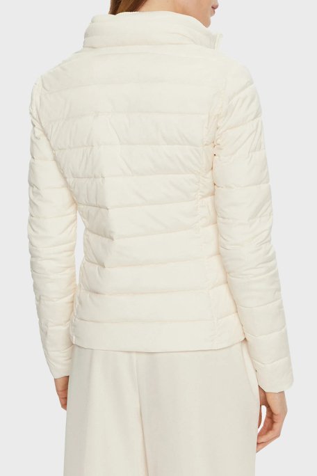 Guess Solid Regular Fit Çıkarılabilir Kapüşonlu V4YL04WF3X0 Bayan Mont V4YL04 WF3X0 G1O6 EKRU - 3