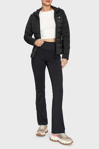 Guess Solid Regular Fit Çıkarılabilir Kapüşonlu V4YL04WF3X0 Bayan Mont V4YL04 WF3X0 JBLK SİYAH - 3
