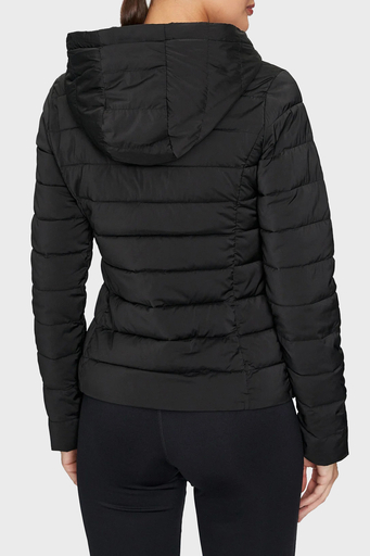 Guess Solid Regular Fit Çıkarılabilir Kapüşonlu V4YL04WF3X0 Bayan Mont V4YL04 WF3X0 JBLK SİYAH - 4