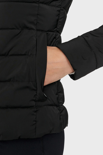 Guess Solid Regular Fit Çıkarılabilir Kapüşonlu V4YL04WF3X0 Bayan Mont V4YL04 WF3X0 JBLK SİYAH - 6