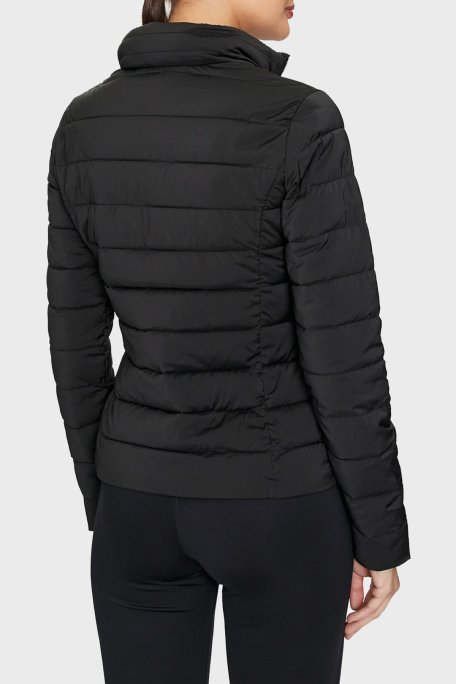 Guess Solid Regular Fit Çıkarılabilir Kapüşonlu V4YL04WF3X0 Bayan Mont V4YL04 WF3X0 JBLK SİYAH - 3