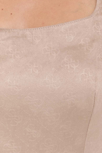 Guess Ss Luna Jakarlı Slim Fit Mini Bayan Elbise W3YK0IWFIY0 A10L VİZON - 5
