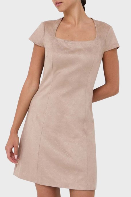 Guess Ss Luna Jakarlı Slim Fit Mini Bayan Elbise W3YK0IWFIY0 A10L VİZON - 2