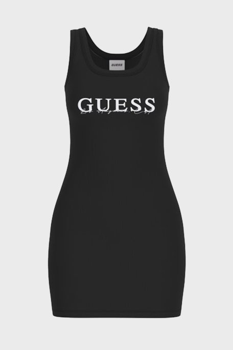 Guess Sunflower % 100 Pamuk Slim Fit Logolu Mini V5GK06K8RT2 Bayan Elbise V5GK06 K8RT2 JBLK SİYAH - 5