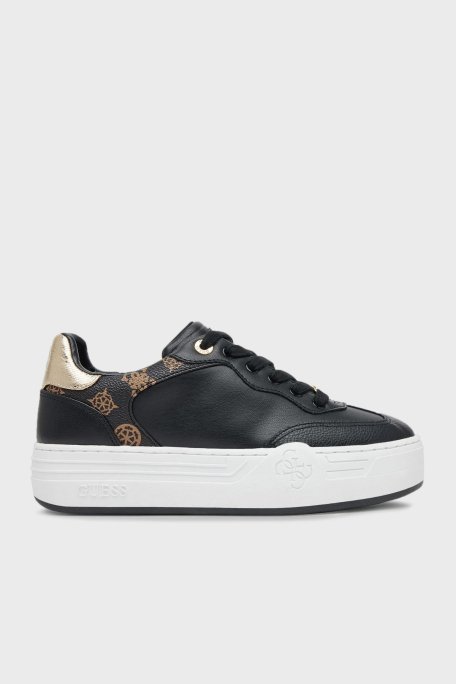 Guess Swole Logolu Kalın Tabanlı Sneaker FLPSWOFAL12 Bayan Ayakkabı FLPSWO FAL12 BLACK SİYAH - 7