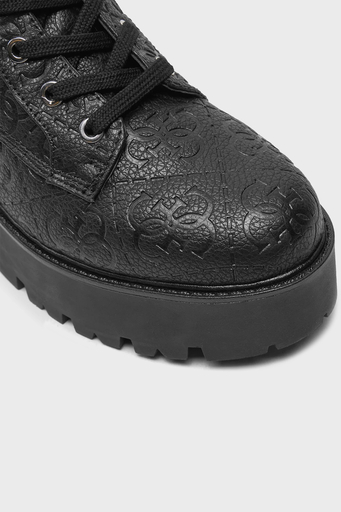 Guess Vaires Logolu Bağcıklı FLTSOMFAL10 Bayan Bot FLTSOM FAL10 BLACK SİYAH - 6