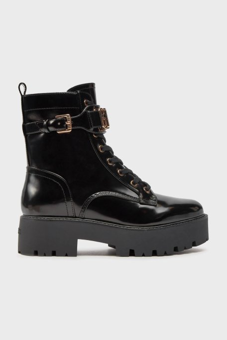 Guess Vaires Rugan Logolu FLTSOMPAT10 Bayan Bot FLTSOM PAT10 BLACK SİYAH - 1