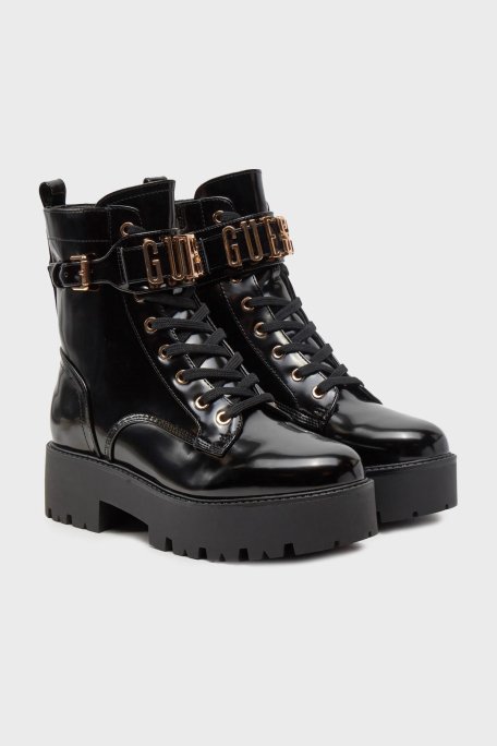 Guess Vaires Rugan Logolu FLTSOMPAT10 Bayan Bot FLTSOM PAT10 BLACK SİYAH - 2