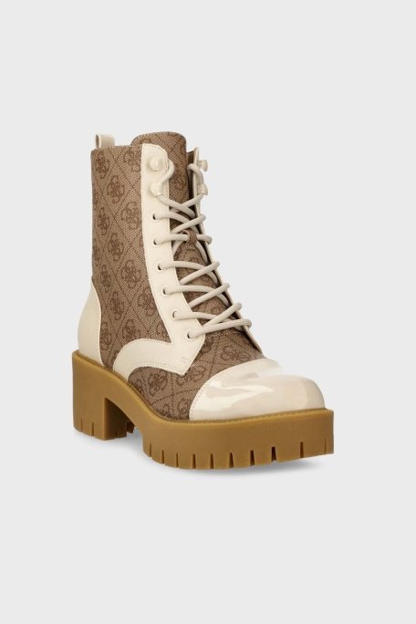 Guess Walkup Fermuarlı Bayan Bot FL8WAP FAL10 BEIBR BEJ-KAHVE - 2