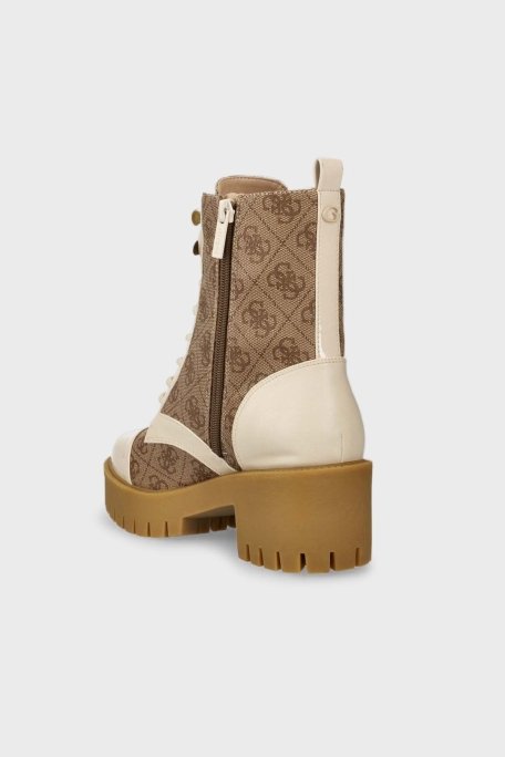 Guess Walkup Fermuarlı Bayan Bot FL8WAP FAL10 BEIBR BEJ-KAHVE - 3