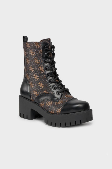 Guess Walkup Fermuarlı Bayan Bot FL8WAP FAL10 BROCR SİYAH-KAHVE - 2
