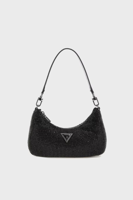 Guess Zalina Taşlı Mini Omuz Askılı HWRB9350720 Bayan Çanta HWRB93 50720 BLA SİYAH - 1
