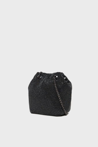 Guess Zalina Zincir Askılı Taşlı Mini HWRB9350750 Bayan Çanta HWRB93 50750 BLA SİYAH - 8