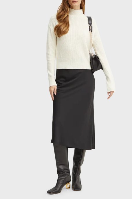 Guess Zylee Yün Karışımlı Regular Fit Balıkçı Yaka W4BR39Z2WX0 Bayan Kazak W4BR39 Z2WX0 G012 EKRU - 2