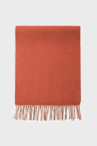 Hackett Yünlü Çift Taraflı Unisex Şal HM042384 951TAUPE Tarçın - 1