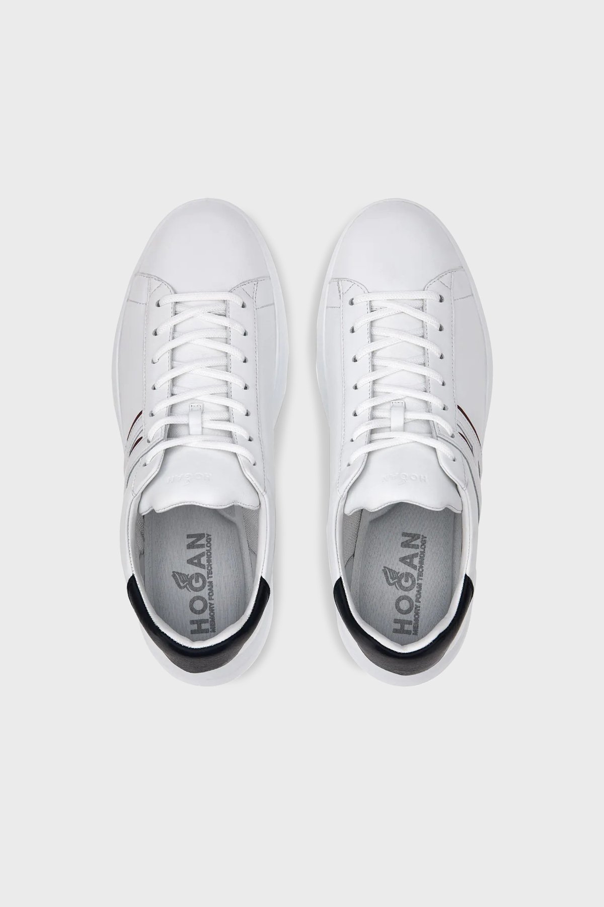 スニーカー HOGAN Men Sneakers HXM5800DV42 QI514ZZ WHITE Sneakers Hogan H580 WHITE, BLACK for Man