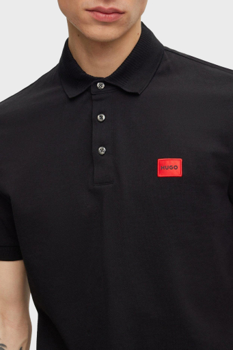 Hugo % 100 Pamuk Regular Fit Düğmeli Erkek Polo Yaka T Shirt 50490770 001 SİYAH - 9