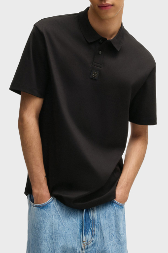 Hugo % 100 Pamuk Regular Fit Düğmeli Erkek Polo Yaka T Shirt 50517638 001 SİYAH - 6