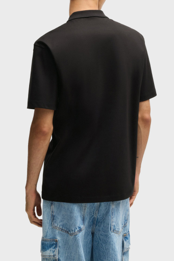Hugo % 100 Pamuk Regular Fit Düğmeli Erkek Polo Yaka T Shirt 50517638 001 SİYAH - 8