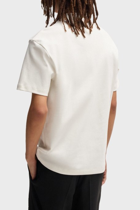Hugo % 100 Pamuk Regular Fit Düğmeli Erkek Polo Yaka T Shirt 50517638 102 BEYAZ - 3