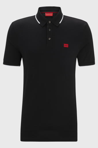 Hugo % 100 Pamuk Slim Fit Erkek Polo Yaka T Shirt 50490775 002 SİYAH - 10