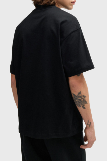 Hugo % 100 Pamuklu Regular Fit Erkek T Shirt 50518963 001 SİYAH - 2