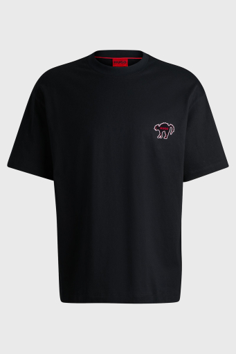 Hugo % 100 Pamuklu Regular Fit Erkek T Shirt 50518963 001 SİYAH - 5