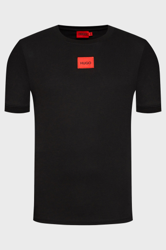 Hugo Baskılı Regular Fit Bisiklet Yaka % 100 Pamuk Erkek T Shirt 50447978 001 SİYAH - 8