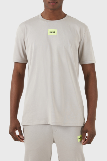 Hugo Baskılı Regular Fit Bisiklet Yaka % 100 Pamuk Erkek T Shirt 50447978 055 GRİ - 7