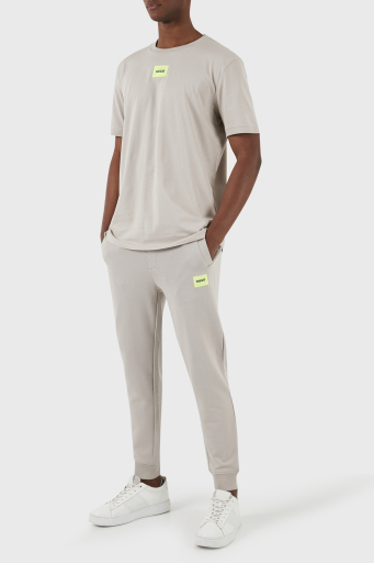 Hugo Baskılı Regular Fit Bisiklet Yaka % 100 Pamuk Erkek T Shirt 50447978 055 GRİ - 9