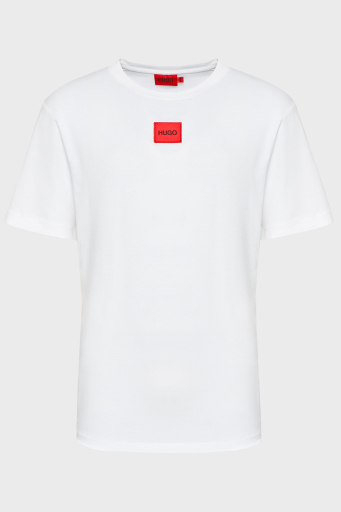 Hugo Baskılı Regular Fit Bisiklet Yaka % 100 Pamuk Erkek T Shirt 50447978 100 BEYAZ - 4