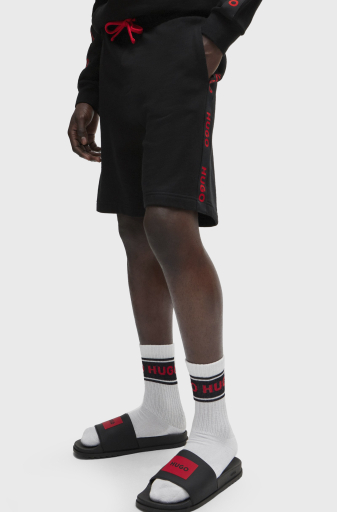 Hugo Belden Bağlamalı Pamuklu Regular Fit Erkek Short 50496996 001 SİYAH - 4