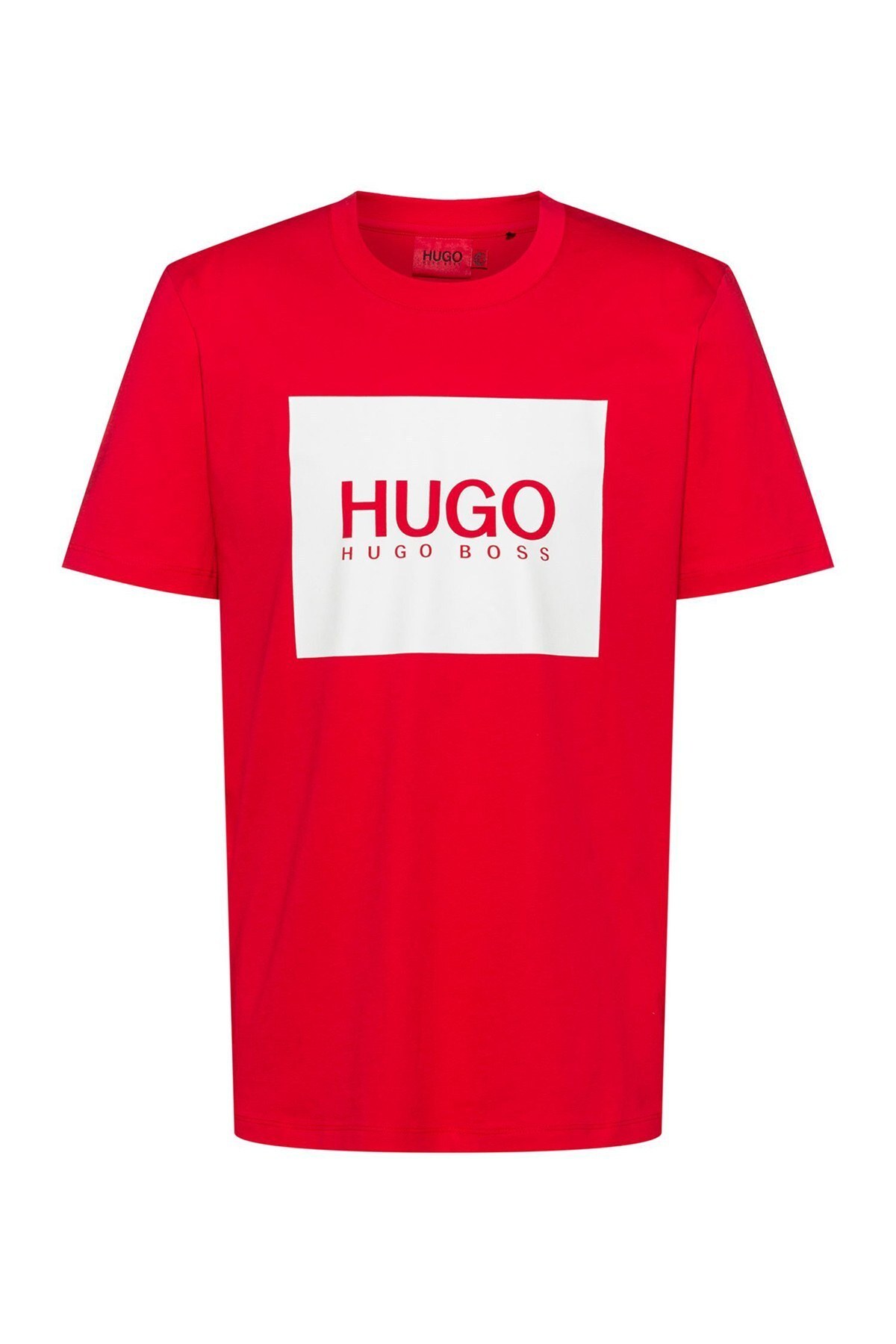 Hugo Boss % 100 Pamuklu Bisiklet Yaka Erkek T Shirt 50448795 693 KIRMIZI