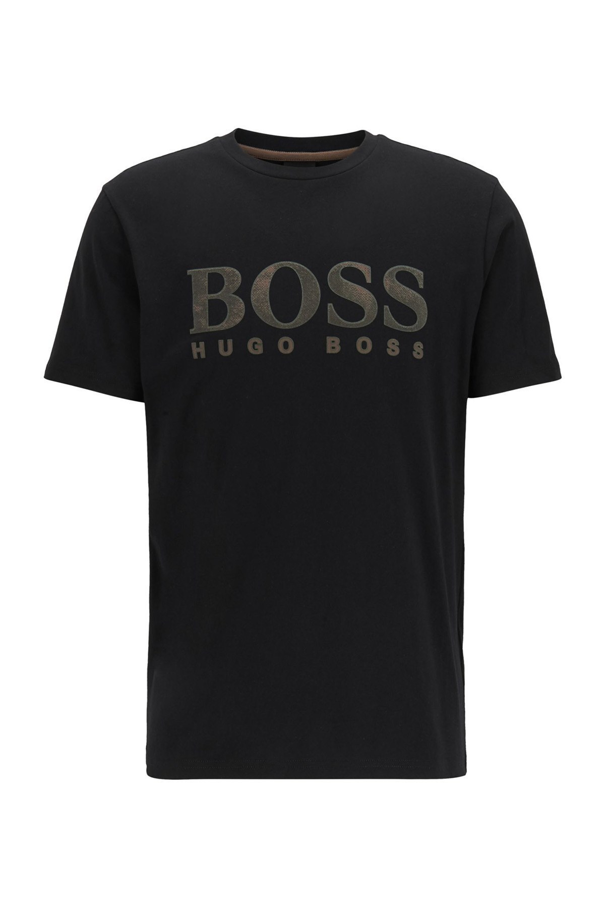 Hugo Boss % 100 Pamuklu Bisiklet Yaka Erkek T Shirt 50450906 001 SİYAH