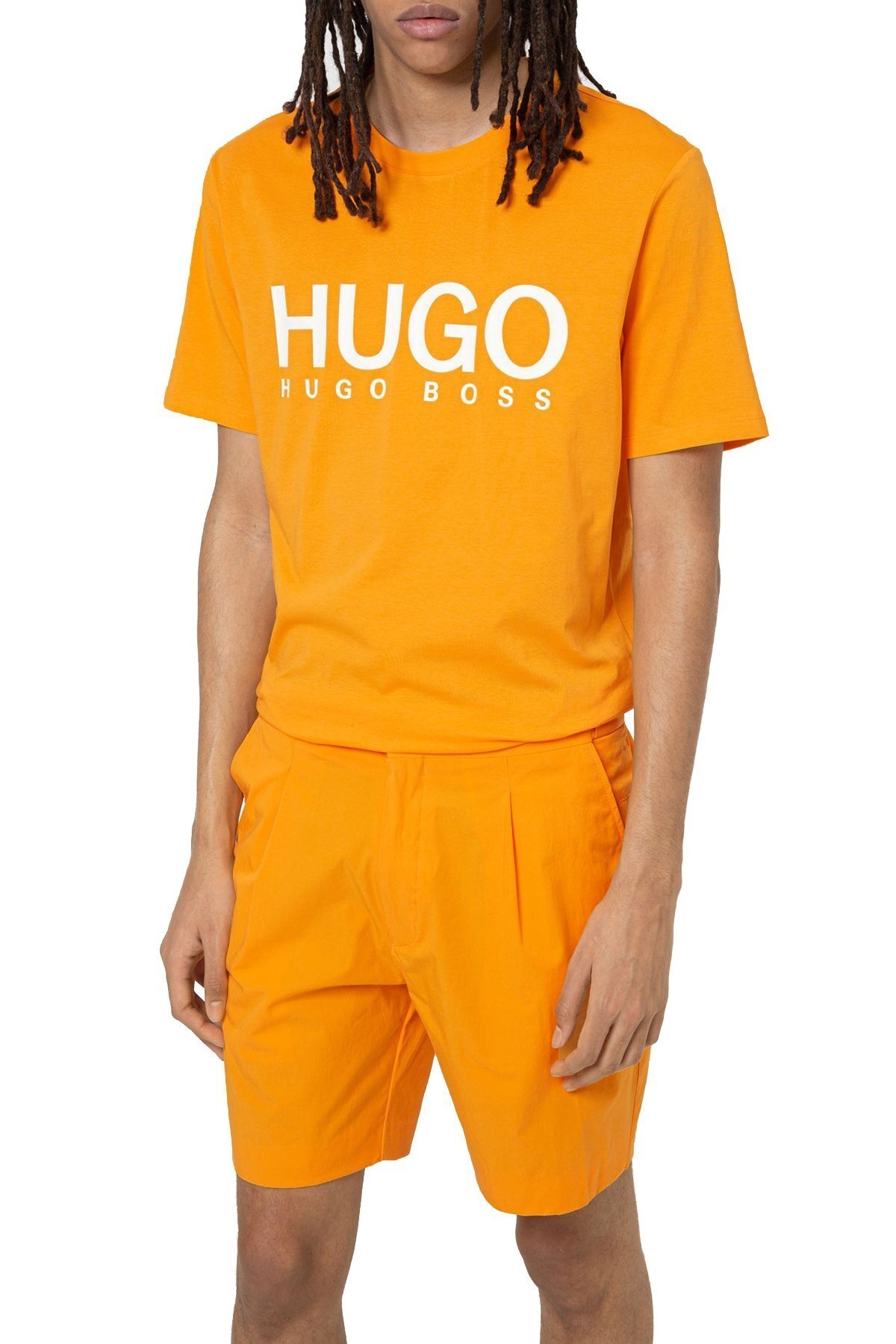 Hugo Boss T Shirt Erkek Genel 50447980 826 TURUNCU