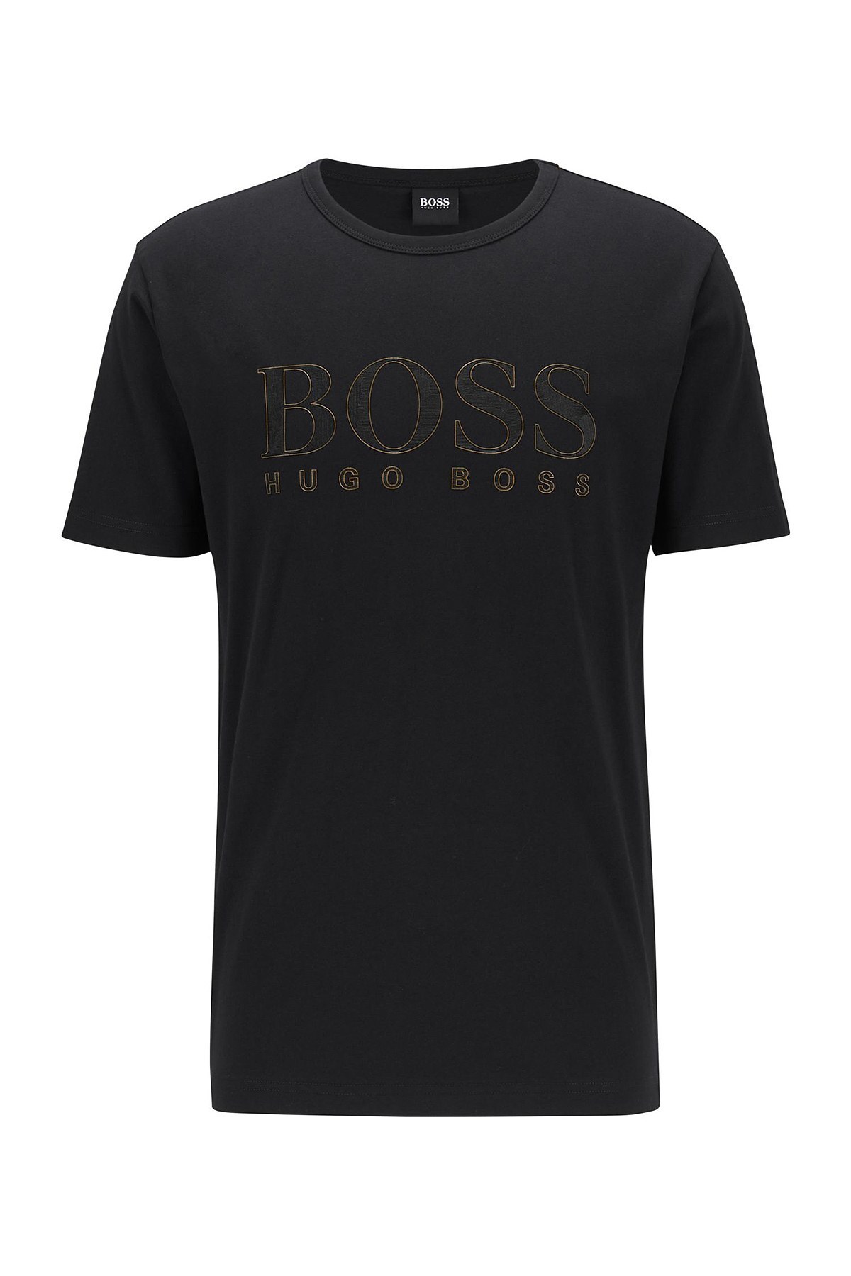 Hugo Boss % 100 Pamuklu Slim Fit Bisiklet Yaka Erkek T Shirt 50448702 001 SİYAH