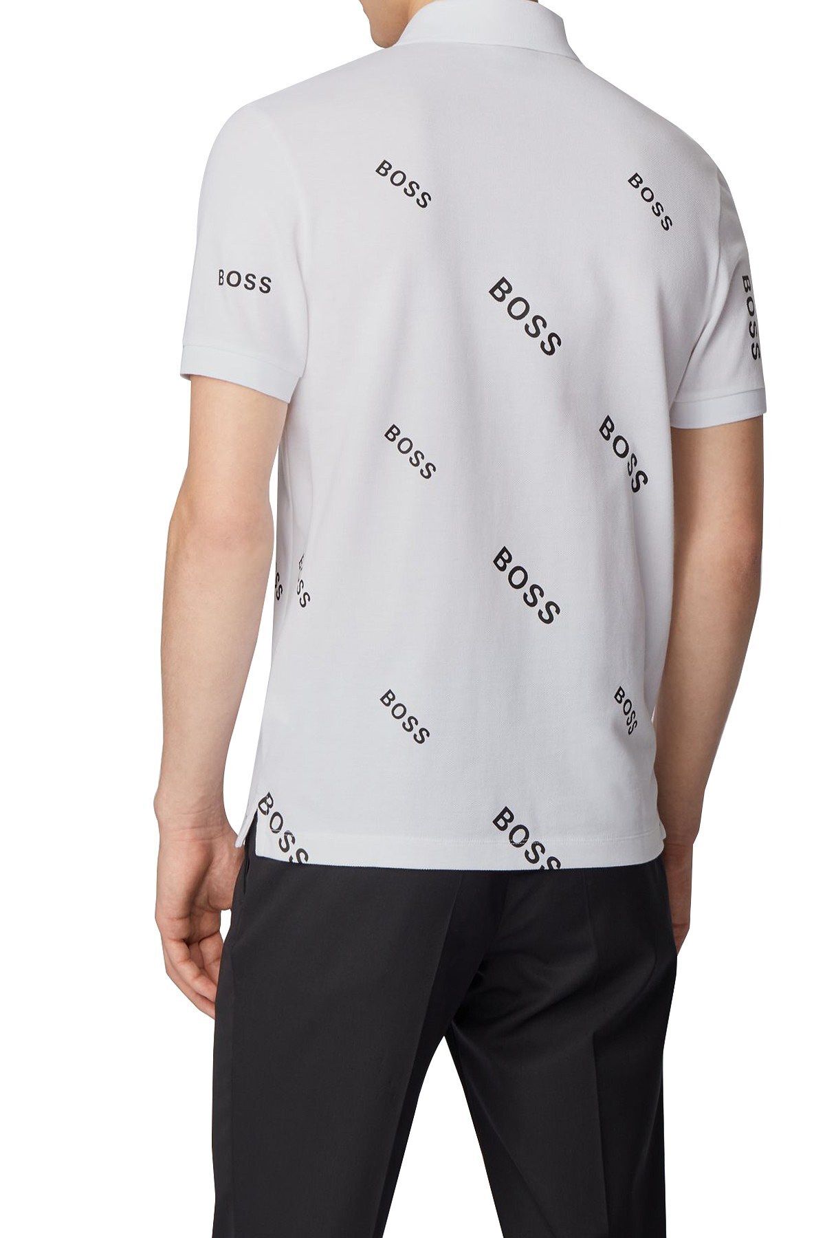 Hugo Boss Düğmeli Slim Fit T Shirt Erkek Polo 50435783 100 BEYAZ