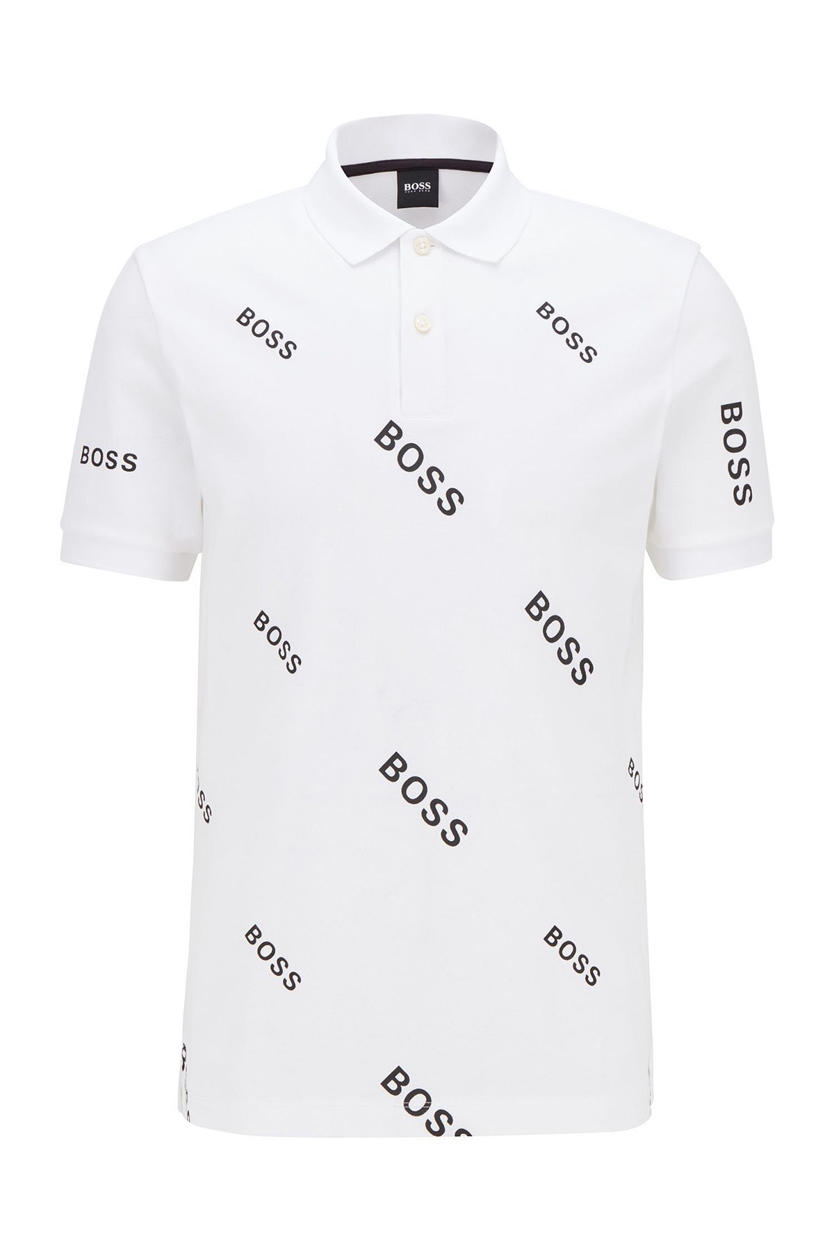 Hugo Boss Düğmeli Slim Fit T Shirt Erkek Polo 50435783 100 BEYAZ