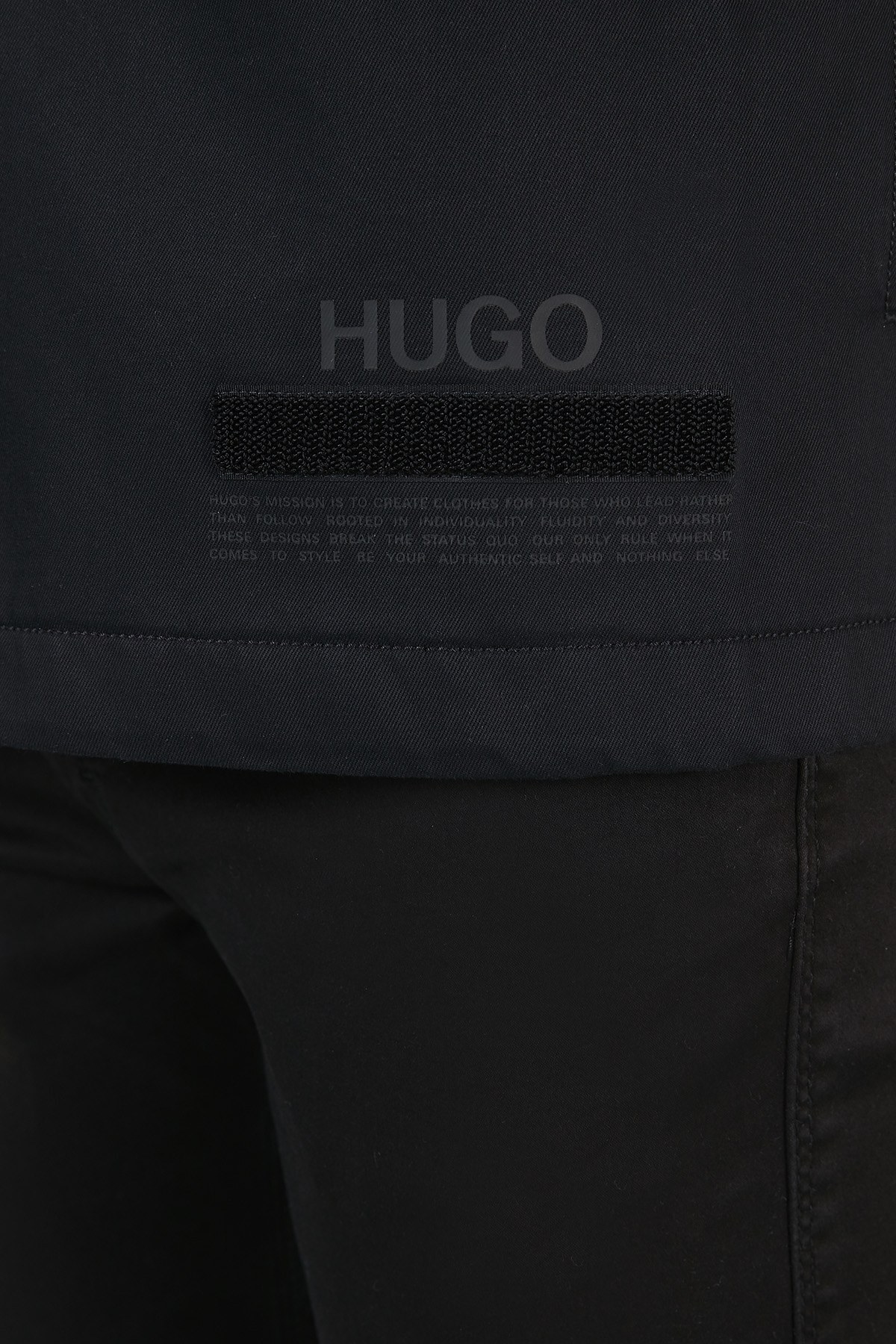 Hugo Boss Oversize Cepli % 100 Pamuk Erkek Gömlek 50459637 001 SİYAH