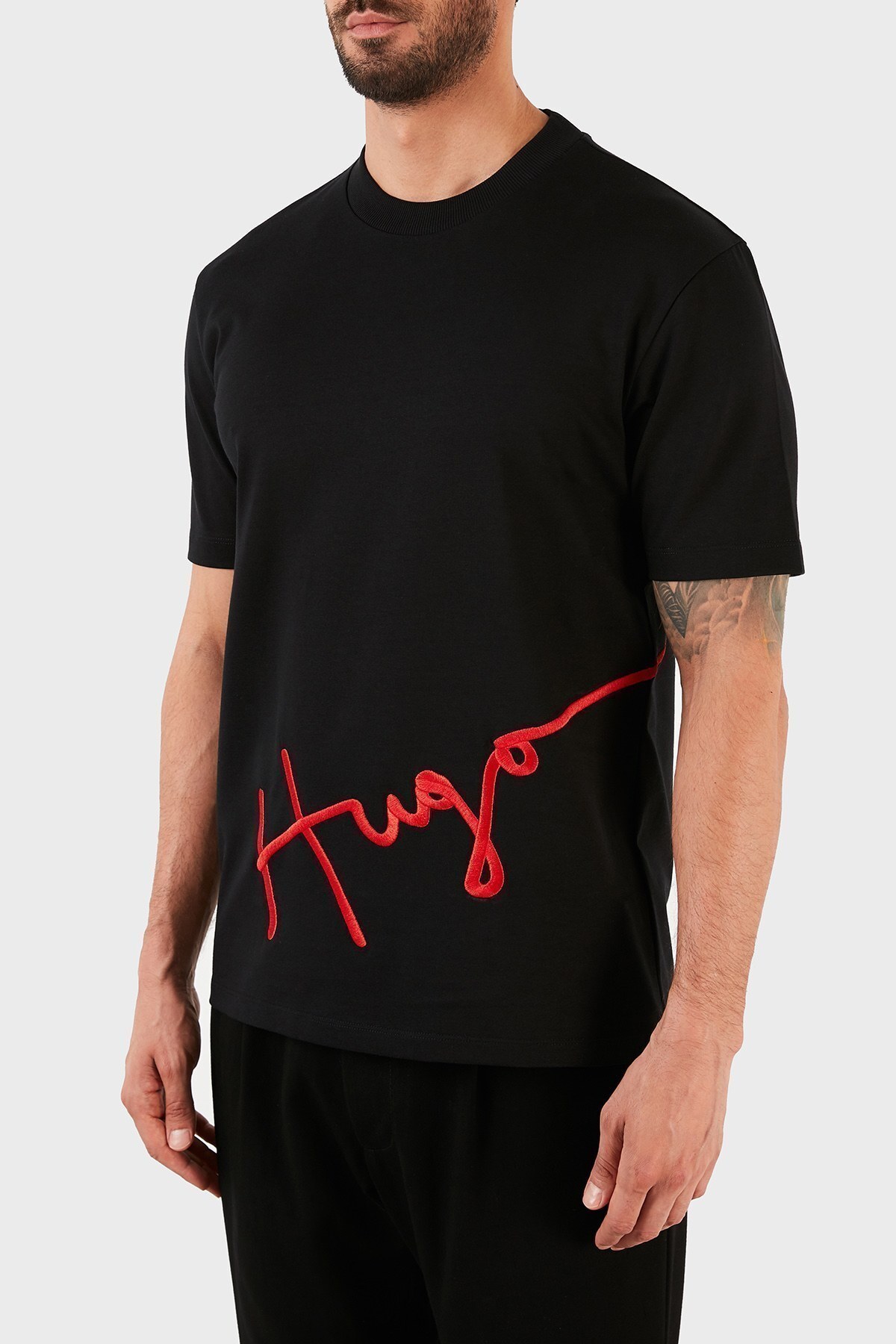 Hugo Boss Erkek T Shirt 50456164 001 SİYAH